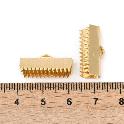 304 Stainless Steel Ribbon Crimp Ends STAS-E471-05M-G-1