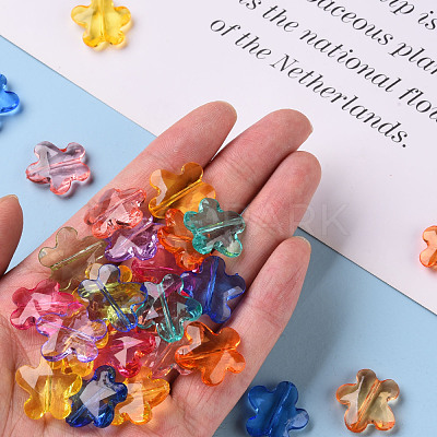 Transparent Acrylic Beads X-TACR-S154-32B-1