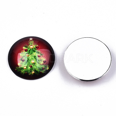 Glass Cabochons GGLA-S036-18B-1