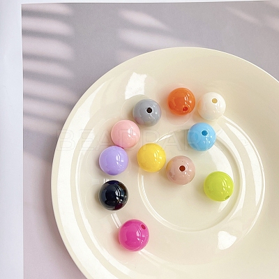 Opaque Acrylic Beads MACR-K341-02-1