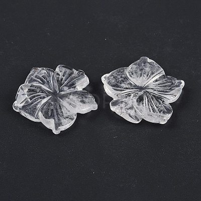 Natural Quartz Crystal Carved Pendants G-B097-01A-15-1