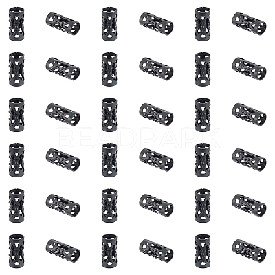 40Pcs Hollow 304 Stainless Steel Beads STAS-UN0060-15-1