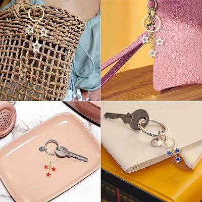 Star Alloy Enamel Keychain KEYC-YW00144-01-1
