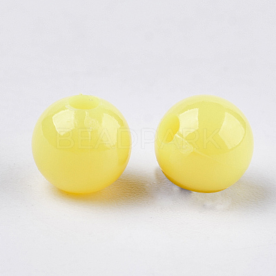 Opaque Plastic Beads KY-T005-6mm-605-1