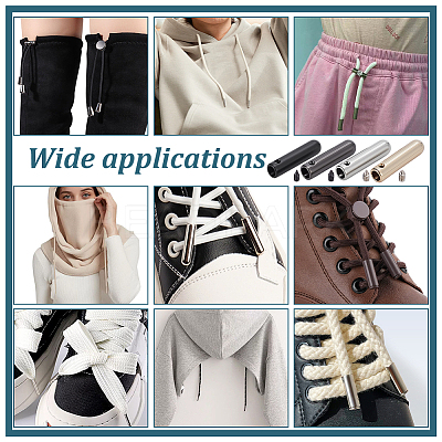 4 Colors Alloy Drawstring Cord End Cap FIND-NB0005-87B-1
