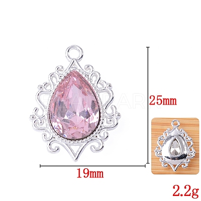 Glass Rhinestone Pendants FIND-WH0021-91S-05-1
