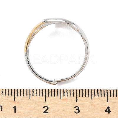 304 Stainless Steel Adjustable Cuff Rings RJEW-S626-01GP-C-1