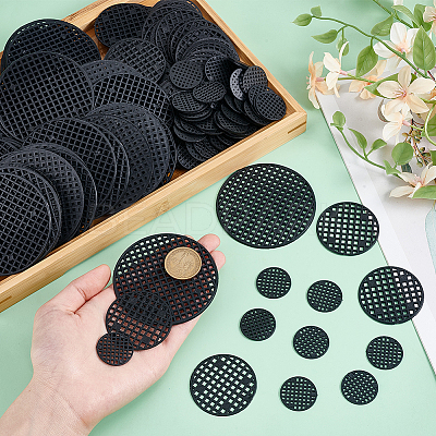 180Pcs 3 Styles Plastic Planter Flower Pot Hole Mesh Pad FIND-GO0002-79-1