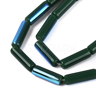 Electroplate Opaque Glass Beads Strands EGLA-Q132-02A-F03-1