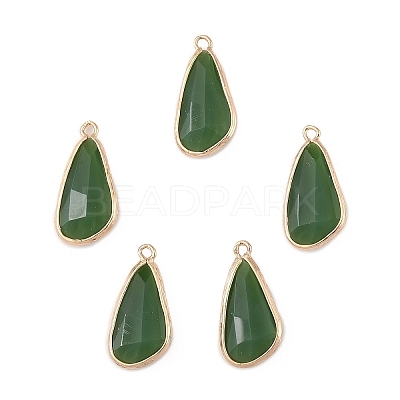 5Pcs Glass Pendants GLAA-YW0004-78B-1