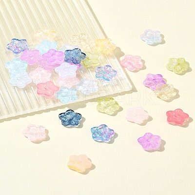 30Pcs Baking Paint Glass Beads GLAA-FS0001-97H-1