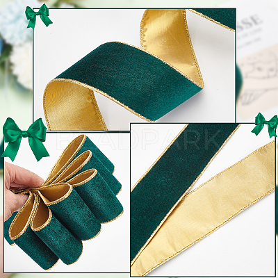 10 Yards Single Face Velvet Ribbons SRIB-WH0026-10A-1