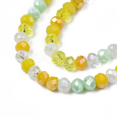 Opaque Glass Beads Strands X-GLAA-T006-07-A06-1