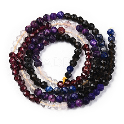 Natural Mixed Gemstone Beads Strands G-D080-A01-02-17-1