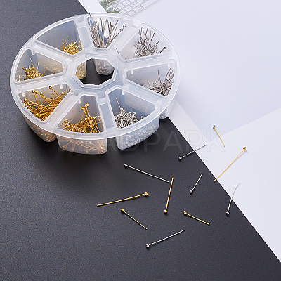 Brass Ball Head Pins KK-TA0007-16-1
