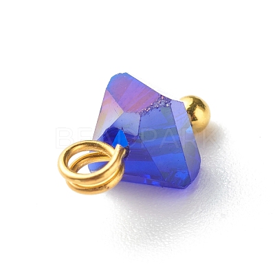 Electroplate Glass Charms PALLOY-JF00821-01-1