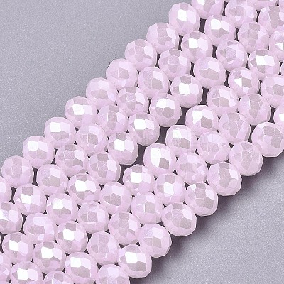 Electroplate Glass Beads Strands EGLA-A034-J3mm-A03-1
