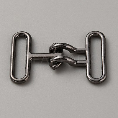 Alloy Snap Lock Clasps PALLOY-WH0107-01A-B-1