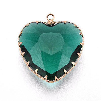 Transparent Glass Pendants KK-N283-01E-G-1