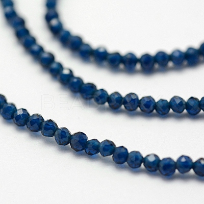 Faceted Synthetic Quartz Beads Strands G-F507-01C-1