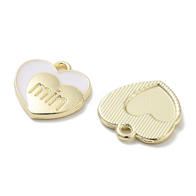Rack Plating Alloy Enamel Pendants PALLOY-F311-10G-1