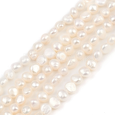 Natural Cultured Freshwater Pearl Beads Strands PEAR-P064-19D-05A-1