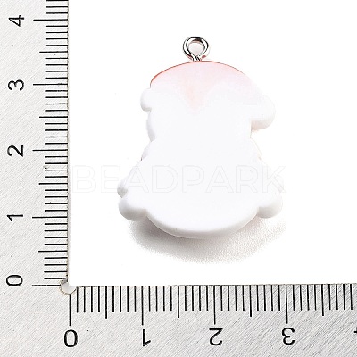 Christmas Theme Opaque Resin Pendants RESI-F054-A12-1