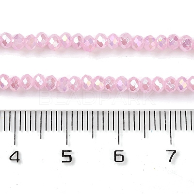 Baking Electroplate Glass Beads Strands X-DGLA-A039-J2MM-B16-1