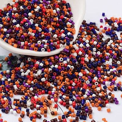 Baking Paint Glass Seed Beads SEED-S042-05B-49-1