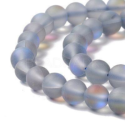 Synthetic Moonstone Beads Strands G-E573-01A-01-1