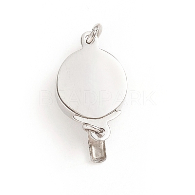 Tarnish Resistant 304 Stainless Steel Box Clasps STAS-I133-03P-1