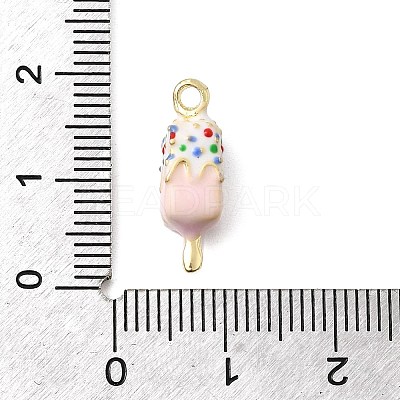 Food Theme Alloy Enamel Pendants FIND-C075-10B-G-1