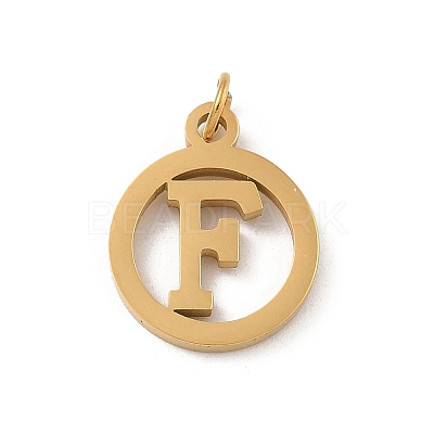 304 Stainless Steel Charms
with Jump Ring STAS-R001-02G-F-1