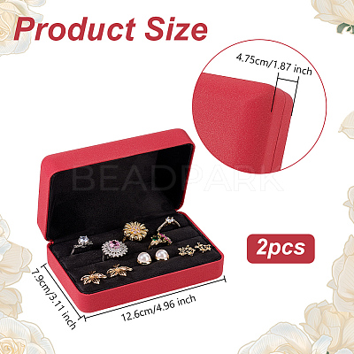 Imitation Leather Rings Box OBOX-WH0019-02-1
