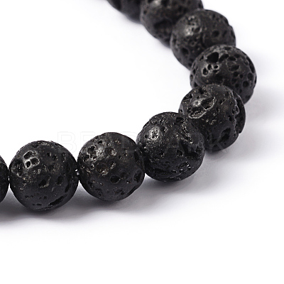 Natural Lava Rock Beads Strands X-g434-9A-1