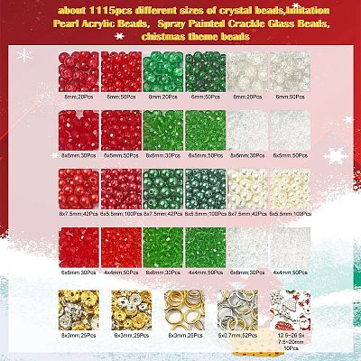 DIY Christmas Bracelet Making Kit DIY-YW0007-55-1