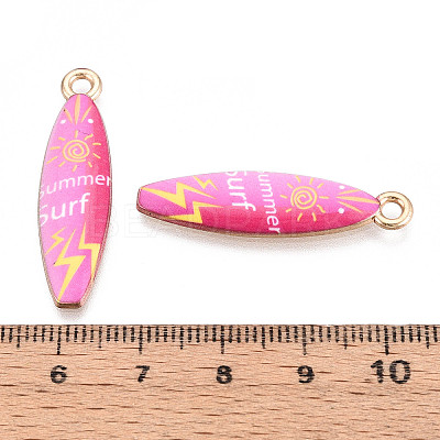 Alloy Enamel Pendants ENAM-T022-40KCG-07-1