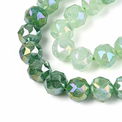 Anti-Tarnish Electroplate Glass Beads Strands GLAA-N064-10mm-05-1