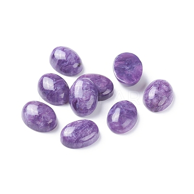 Natural Charoite Cabochons G-E557-05E-1