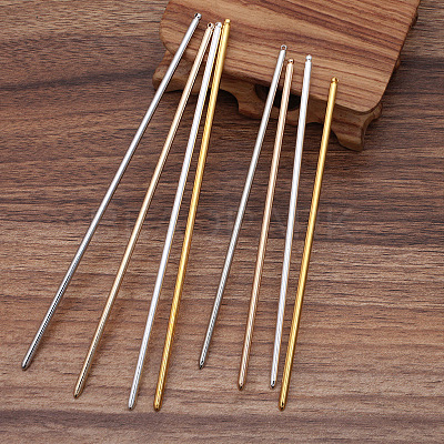 Iron Hair Stick Findings OHAR-PW0001-258S-1