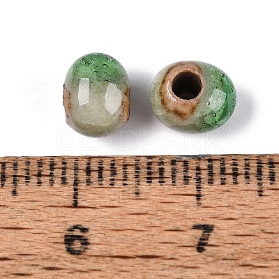 Handmade Crackle Porcelain Beads PORC-Q008-06A-10-1