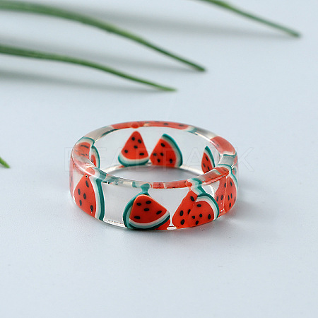 Transparent Resin Finger Rings for Women WG107A9-04-1