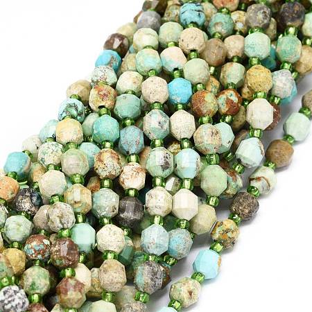 Natural Turquoise Beads Strands G-O201B-38-1
