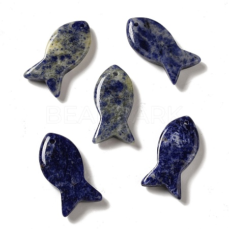 Natural Sodalite Pendants G-G932-B23-1