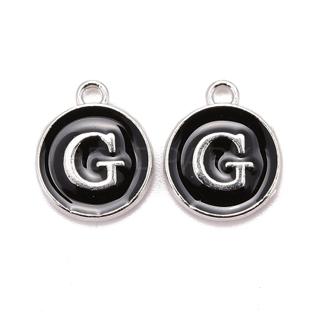 Platinum Plated Alloy Charms ENAM-S118-02G-P-1