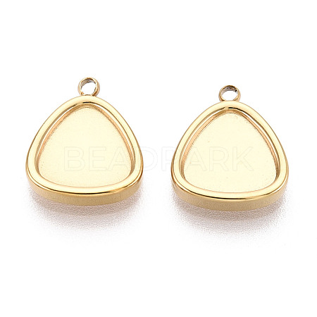 304 Stainless Steel Connector Cabochon Settings STAS-N115-37G-1