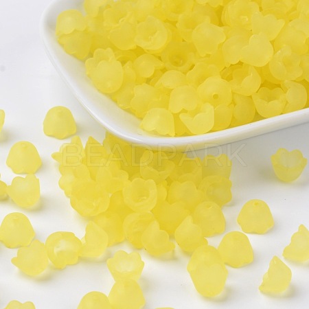 Transparent Acrylic Beads Caps X-PL543-2-1