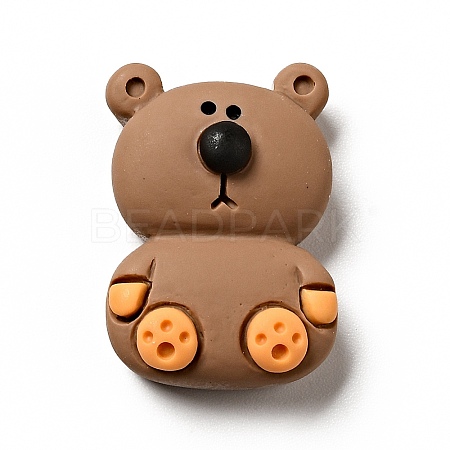 Cartoon Animal Opaque Resin Cabochons LS-RESI-B012-07D-1