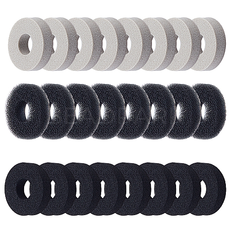 SUPERFINDING 30Pcs 2 color Joystick Sponge Ring AJEW-FH0001-53-1