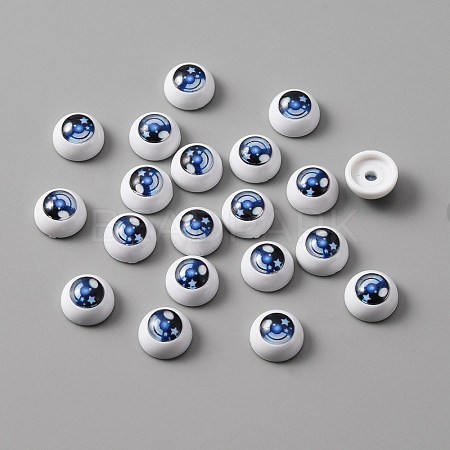Star Acrylic Craft Eyes DOLL-WH0001-04A-01-1